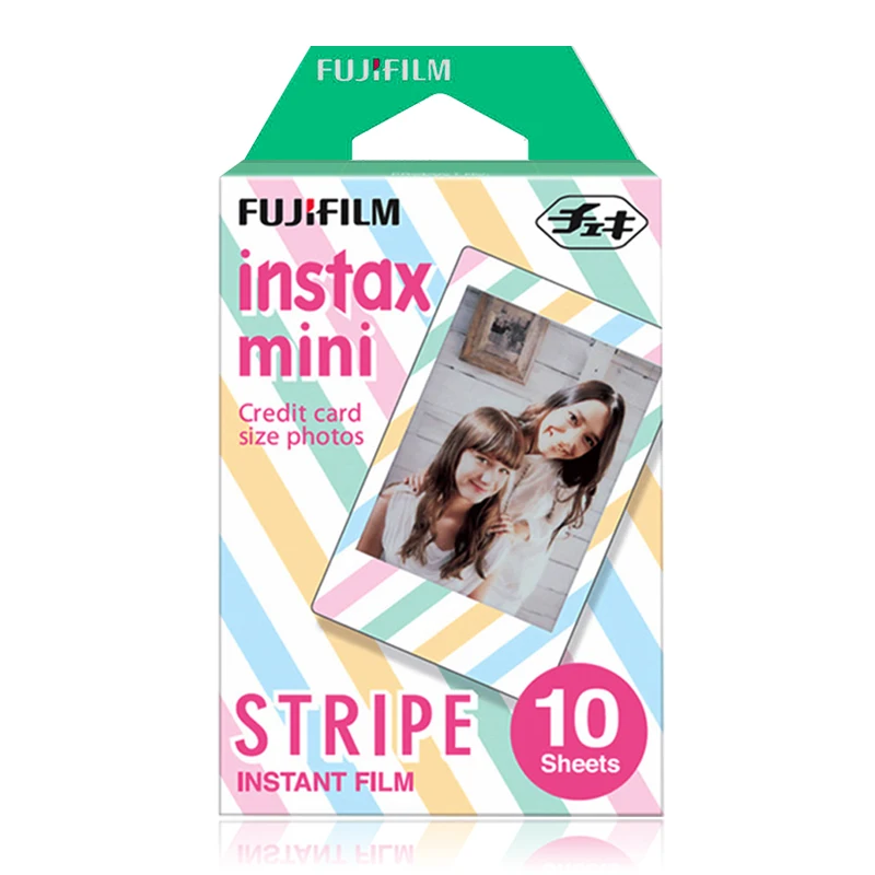 Fujifilm Instax Mini Stripe Instant 10 пленка для Fuji 7s 8 + 9 25 50s 70 90 300 SP-1 2 принтера | Электроника