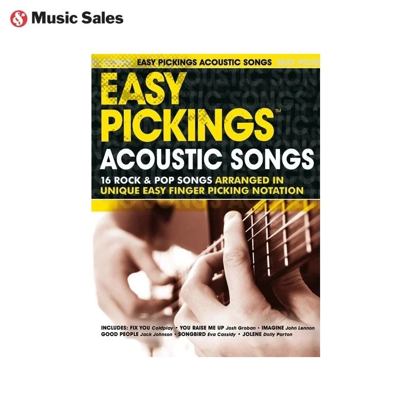 MusicSales AM991760 - EASY PICKINGS ACOUSTIC SONGS GUITAR TAB BOOK | Канцтовары для офиса и дома