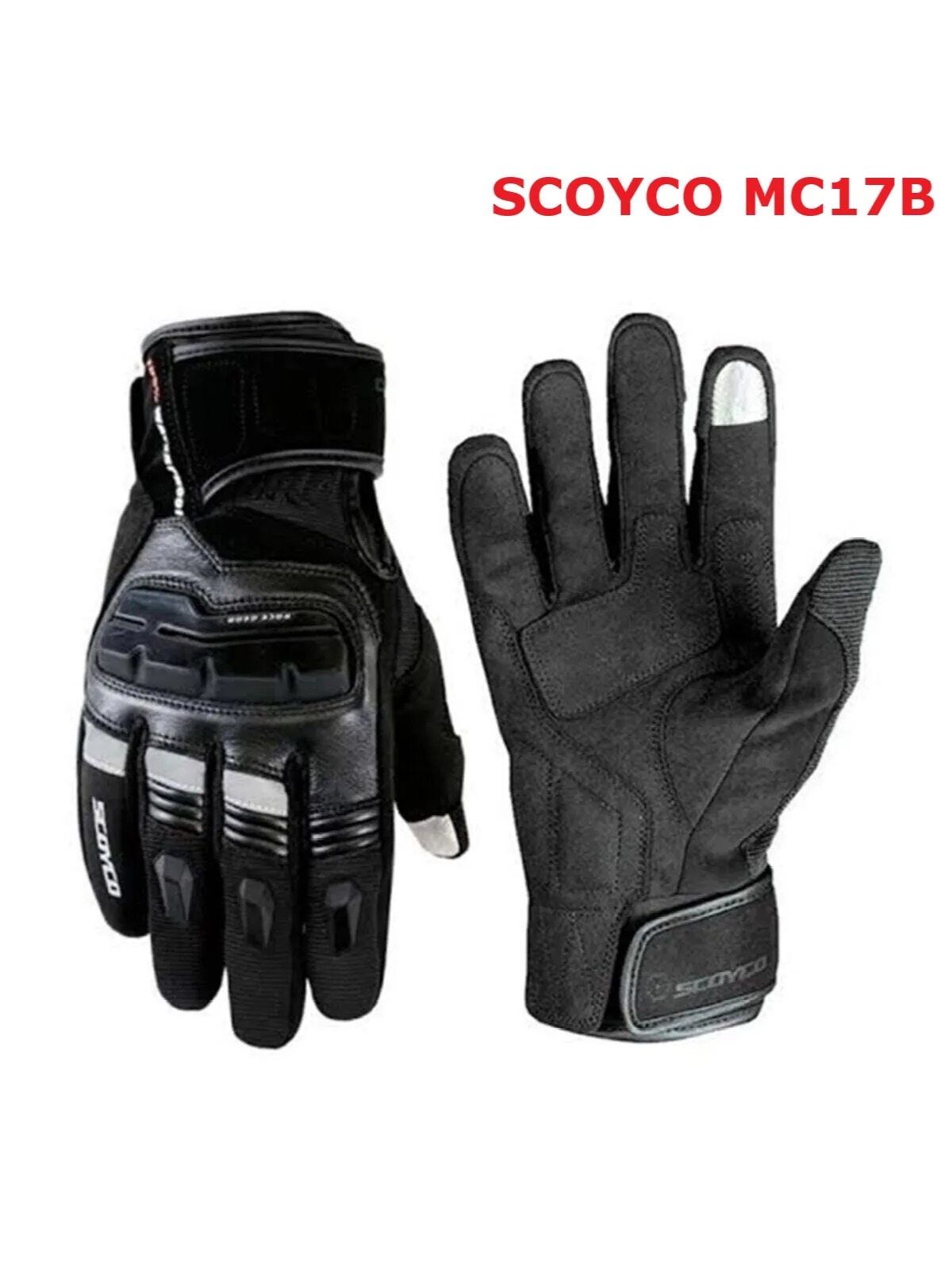 SCOYCO MC17B Winter Motorcycle Gloves Water Windproof Full Protection Sweatproof Neoprene Fabric With Zipper