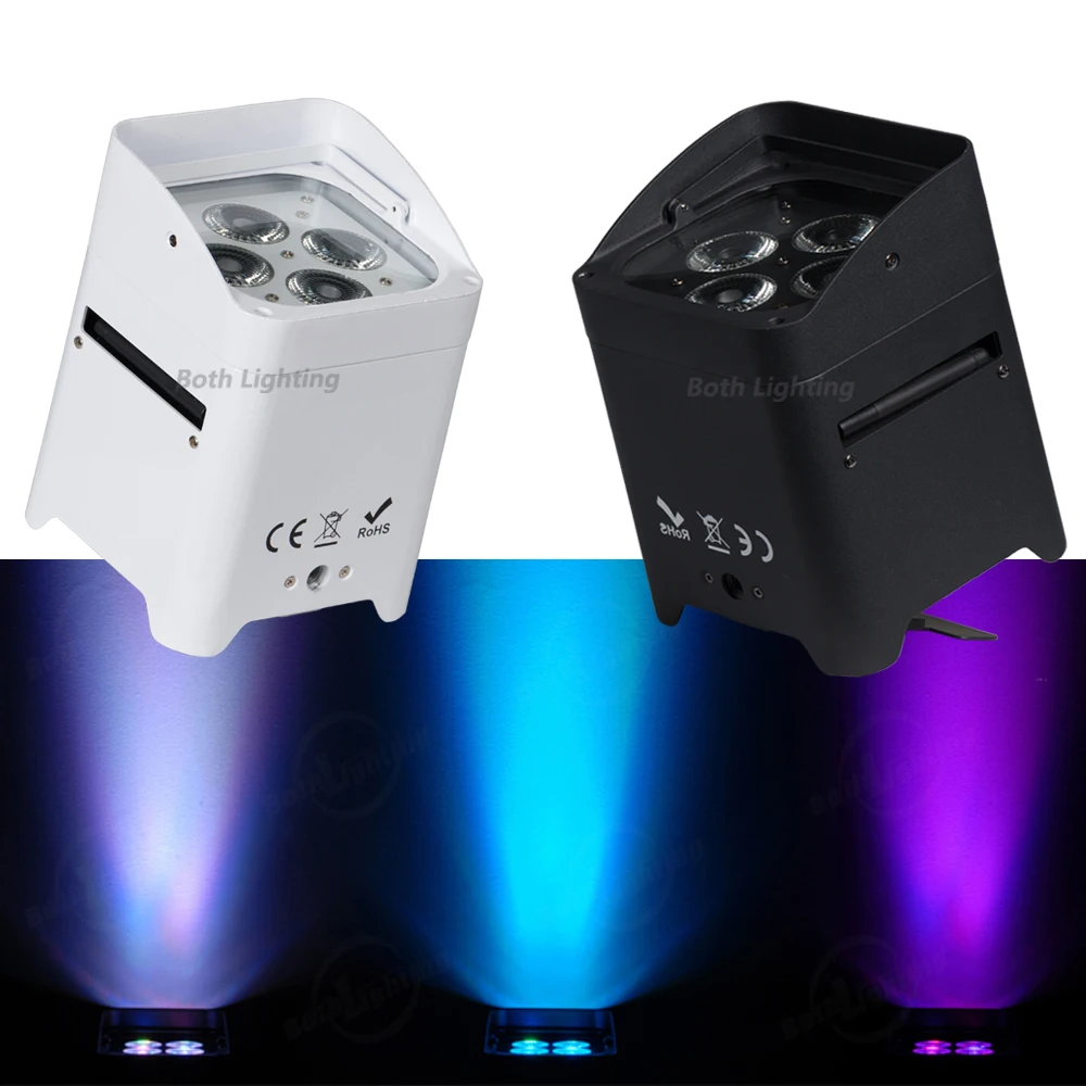 Беспроводной светодиодный уличный фонарь на батарейках 4X18W RGBWA + UV 6 в 1 DMX