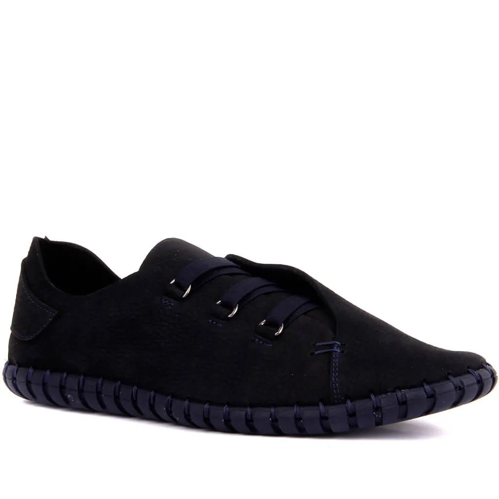 Sail Lakers-Navy Blue Nubuck Men Casual Shoes | Обувь