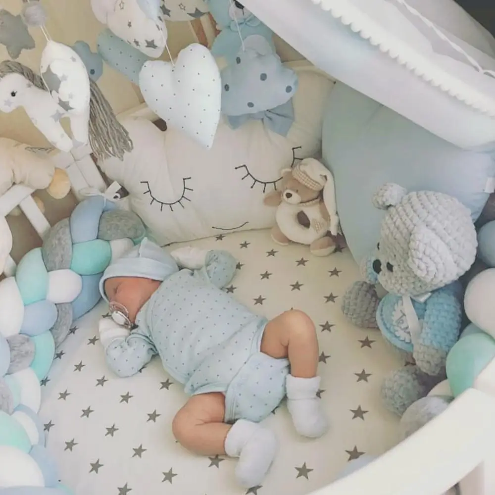 Подушка-бортик &quotОблако&quot 60*30 см 100% хлопок | Мать и ребенок