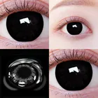 Контактные линзы для глаз при близорукости, 1 пара цветных линз, мягкие диоптрические контакты глаз с цветными синими и серыми косметическими линзами Mill Creek