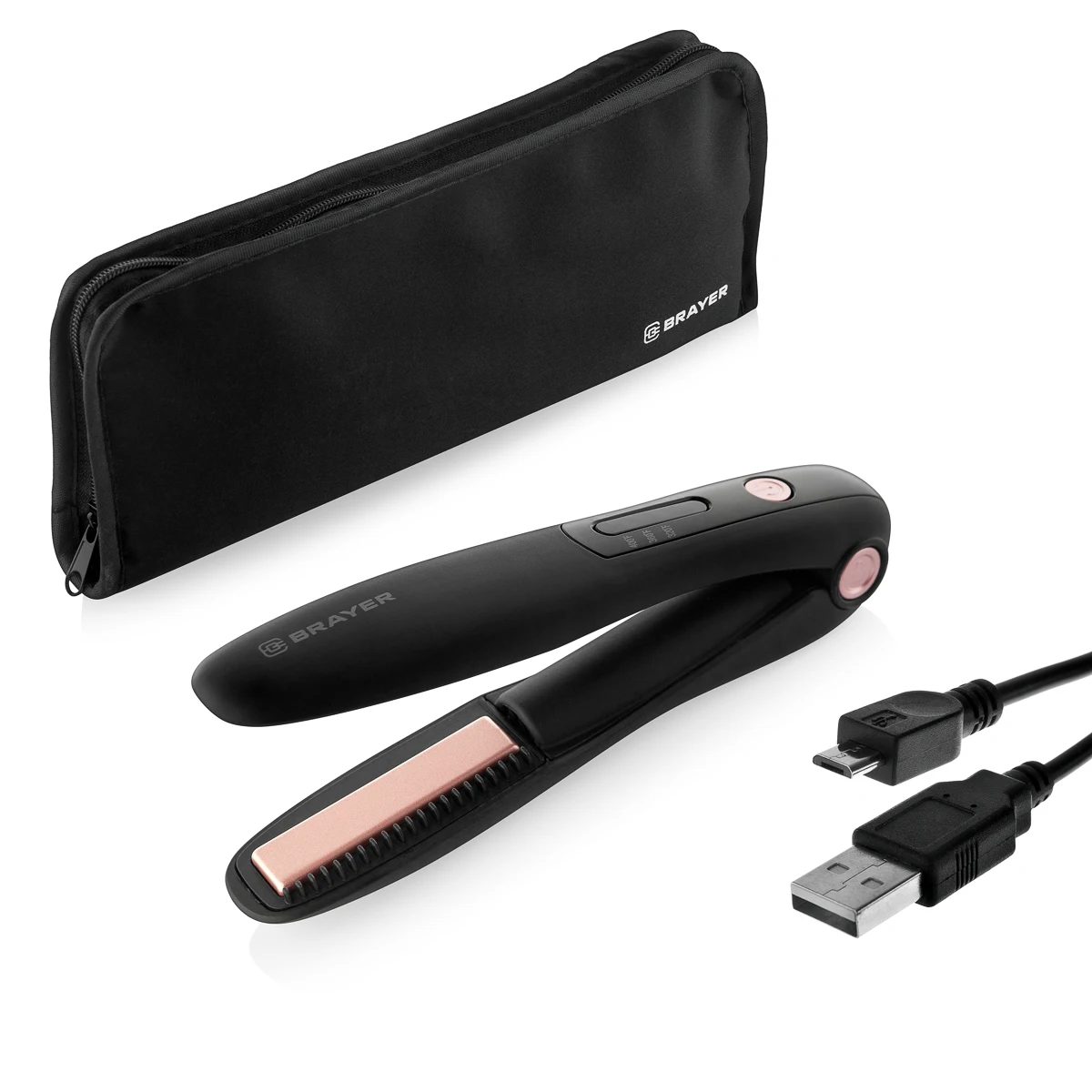 Выпрямитель беспроводной дорожный BRAYER BR3302 (регулировка температуры 160-200 °С