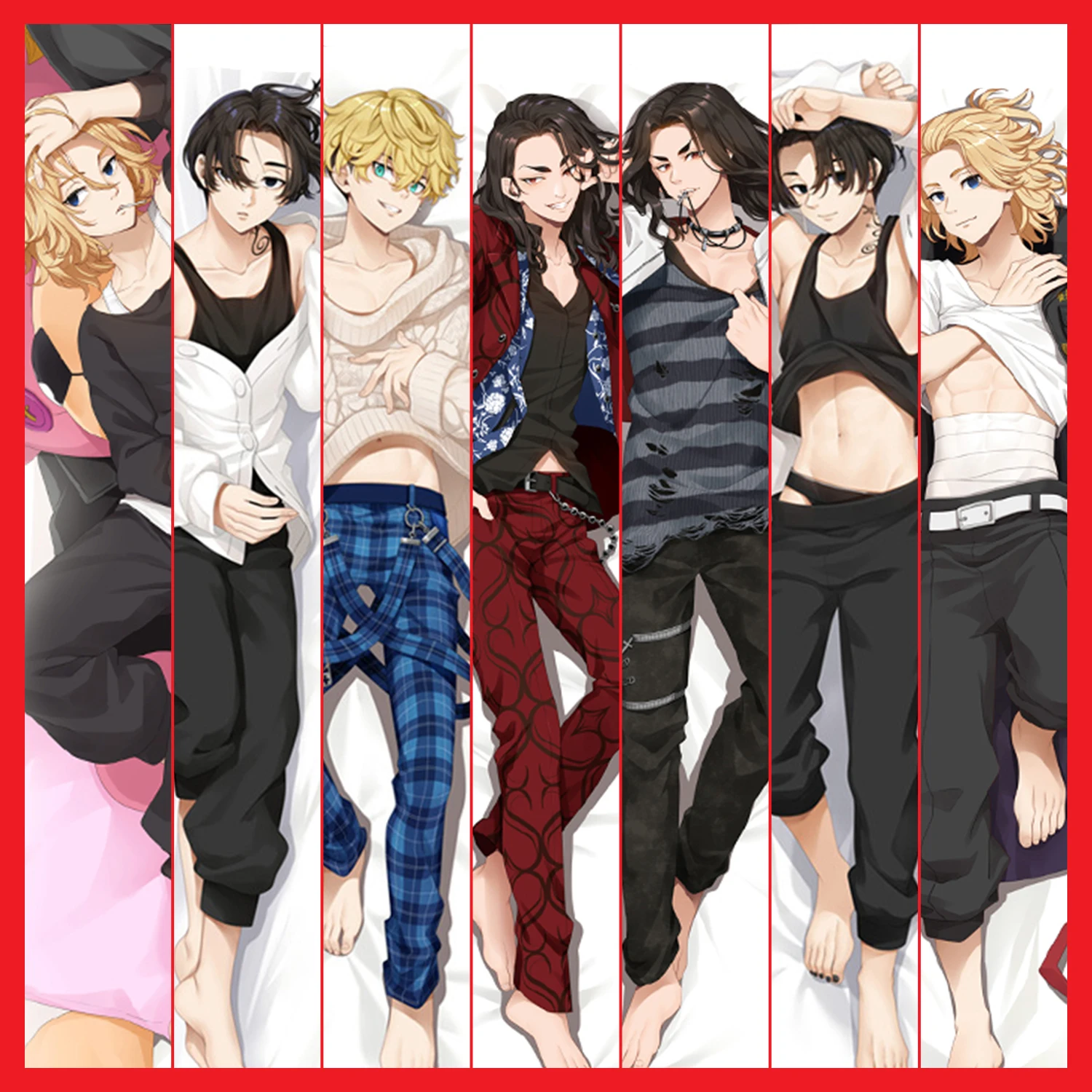 

Hobby Express Anime Dakimakura Japanese Otaku Waifu Hugging Body Pillow Cover Case Tokyo Revengers Manjiro Sano Venues Keisuke