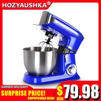 kitchen food mixer 1300w 6 speed tilt head stand mixers with splash guard 6 5l stainless steel bowldough hook beater whisk
