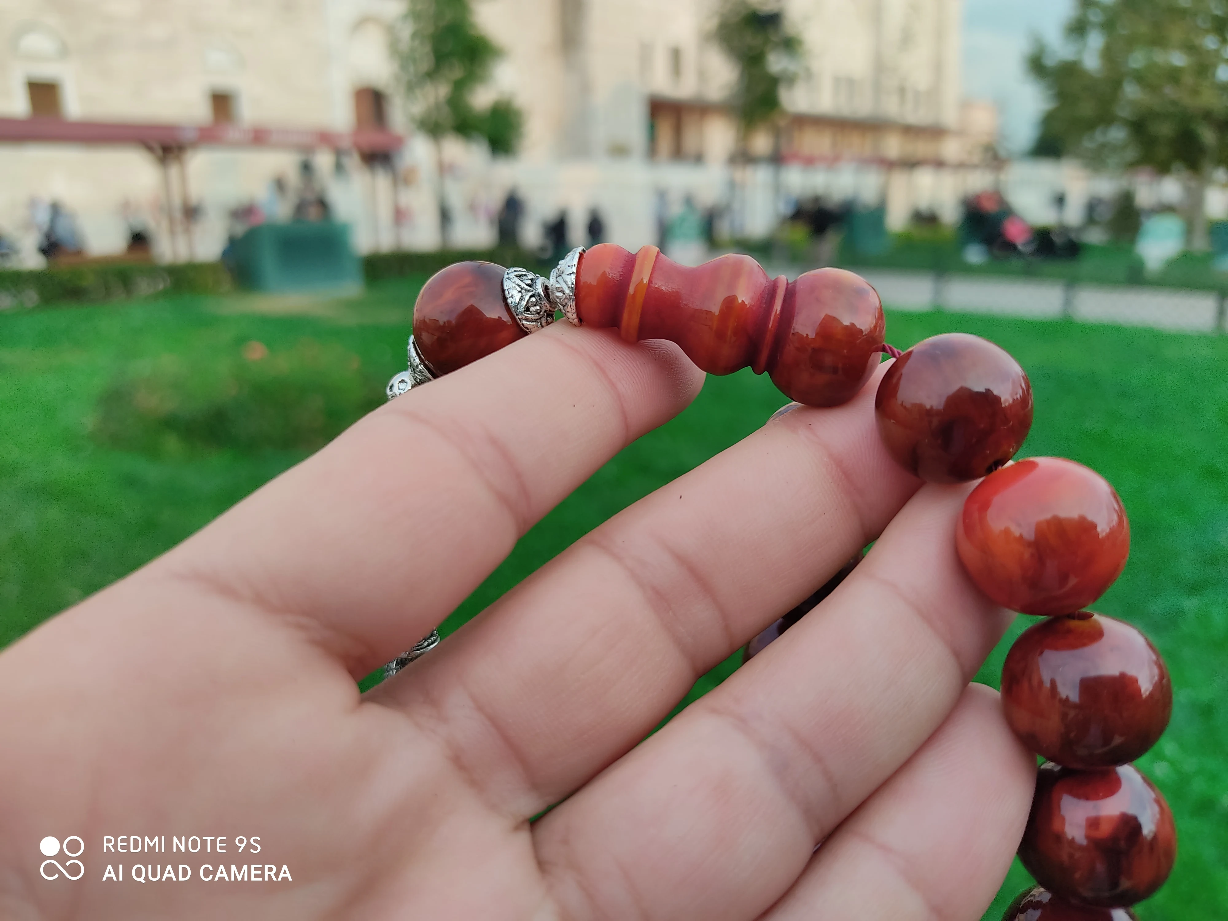 

Ottoman Faturan German Amber Sandalous Misbaha Prayer Beads Islamic Gift Tasbih Tasbeeh Tasbeh Rosary Tasbih # 23B