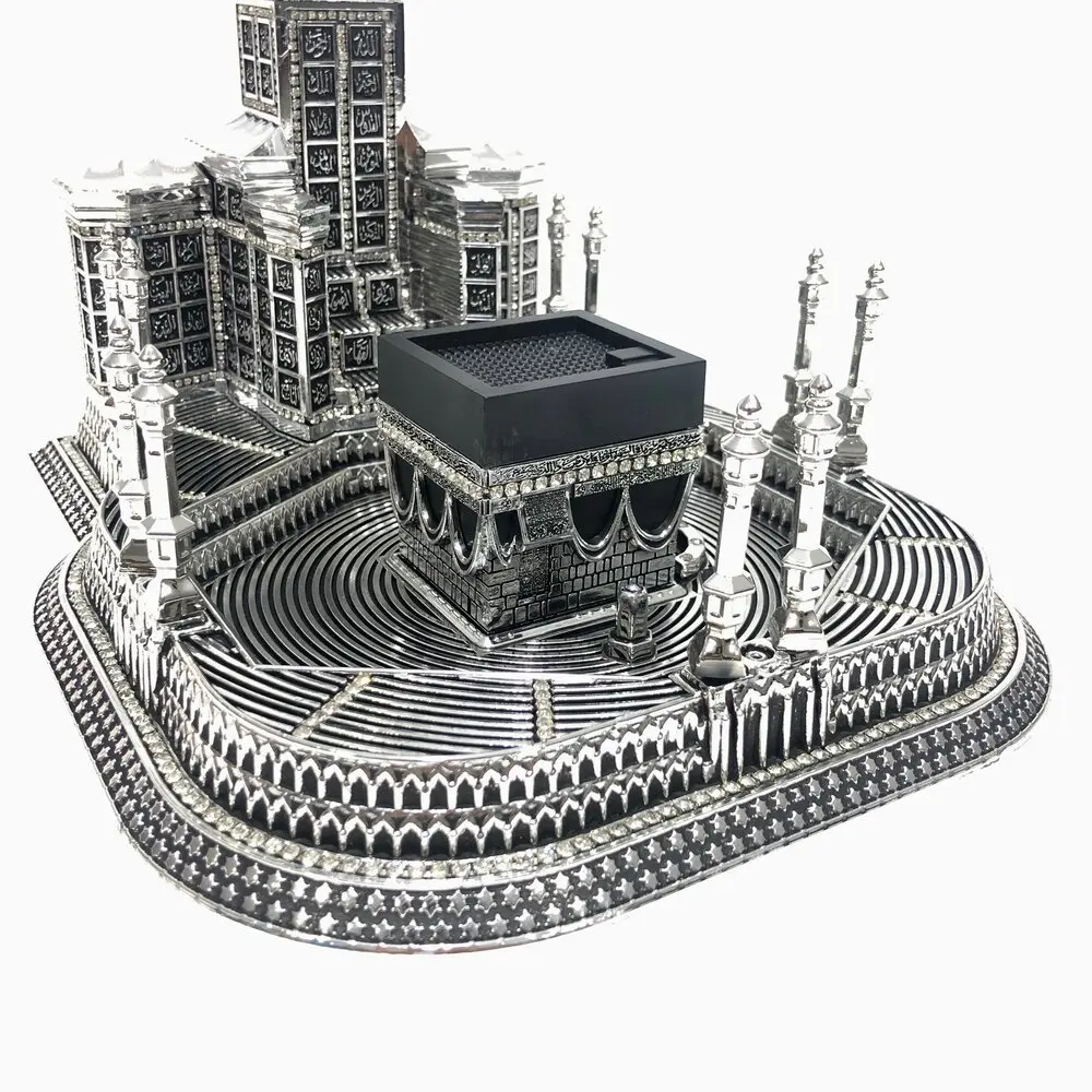 26 Cm Masjid al-Haram Trinket Silver Gold Color Islamic Gift Great Respected Kaaba | Дом и сад