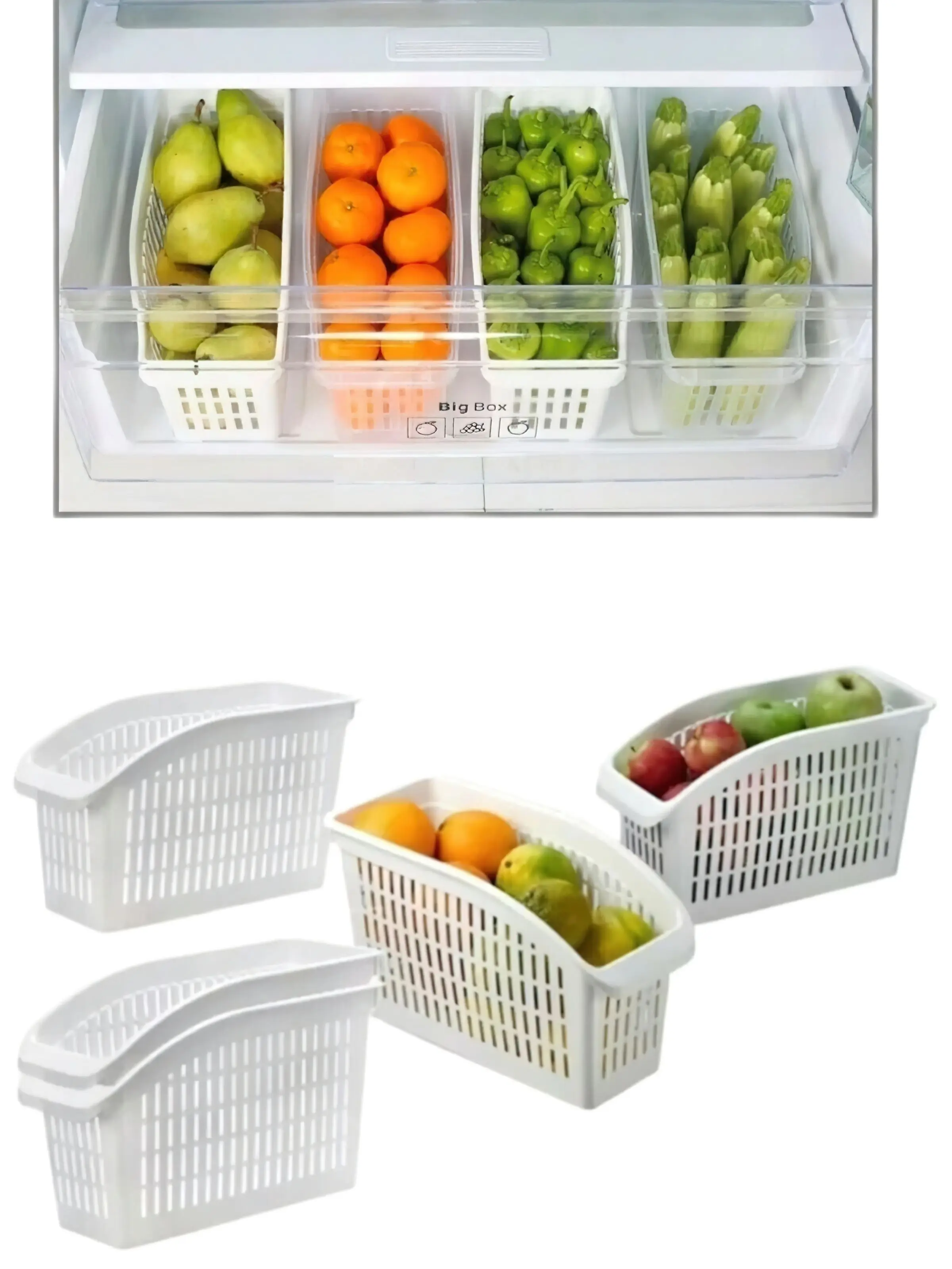 refrigerator basket 5 pcs cabinet interior düzenleyici basket rack kitchen organizer 17x29x13 cm kitchen accessories for kitchen free global ship
