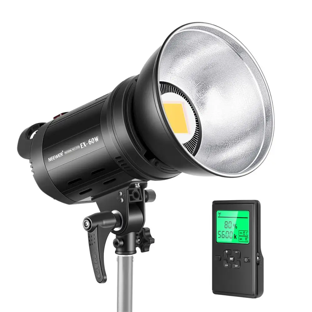 

Neewer EX-60W LED Video Light,60W Continuous Lighting and 2.4G Wireless Remote for Video Recording Portrait/Children Photography