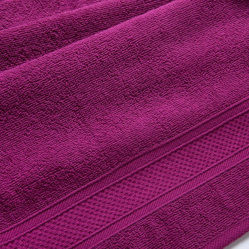 Bright fuchsia IV хлопок махровое полотенце, 4 размера: 40x70, 50x90,70x140100x180 см, Текстиль для дома ванной комнаты кораллового цвета Мягкая быстрая сушка - Цвет: Bright fuchsia