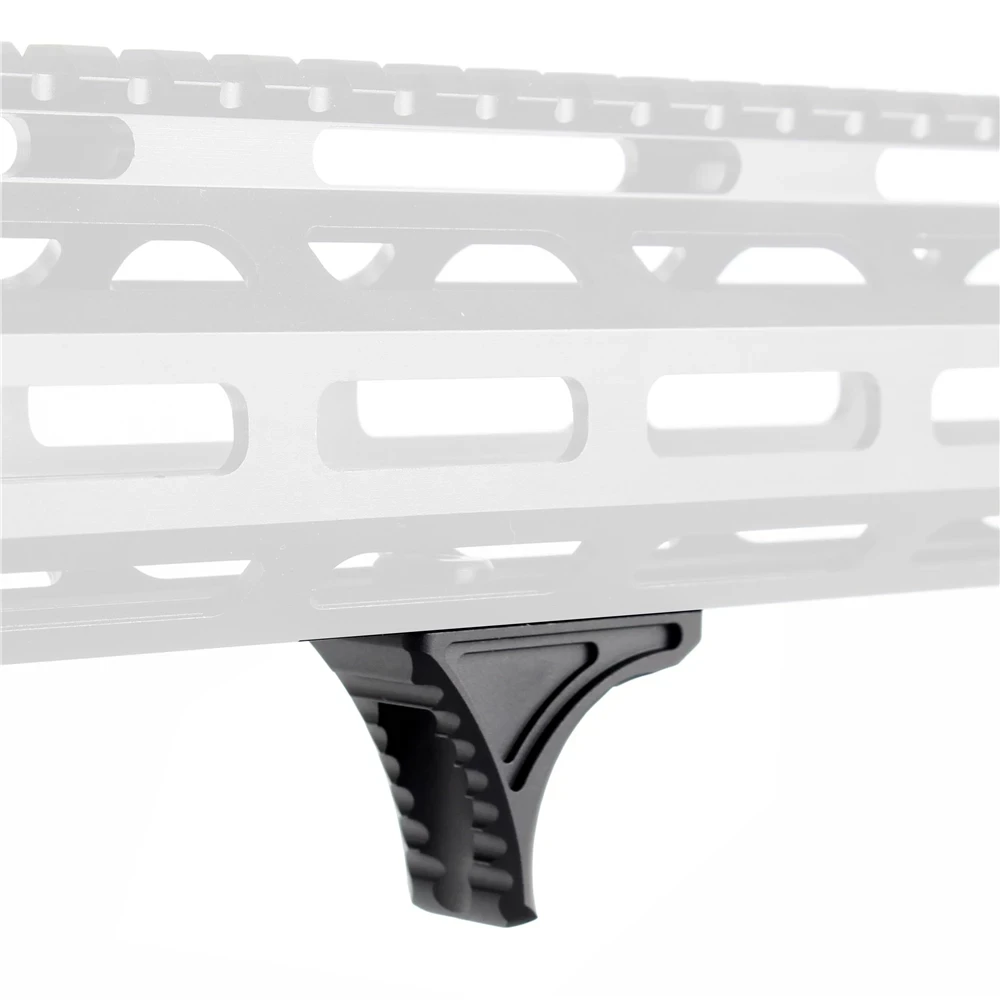 

CS Tactical Mini Bi-Directional M-Lok Keymod Handstop Angeled Grip Barricade Rest Handguard AR15 Rifle Accessory