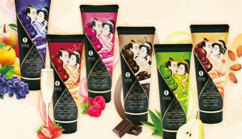 Shunga поцелуев Массажный крем клубника вино секс-игрушки продукт секса смазка