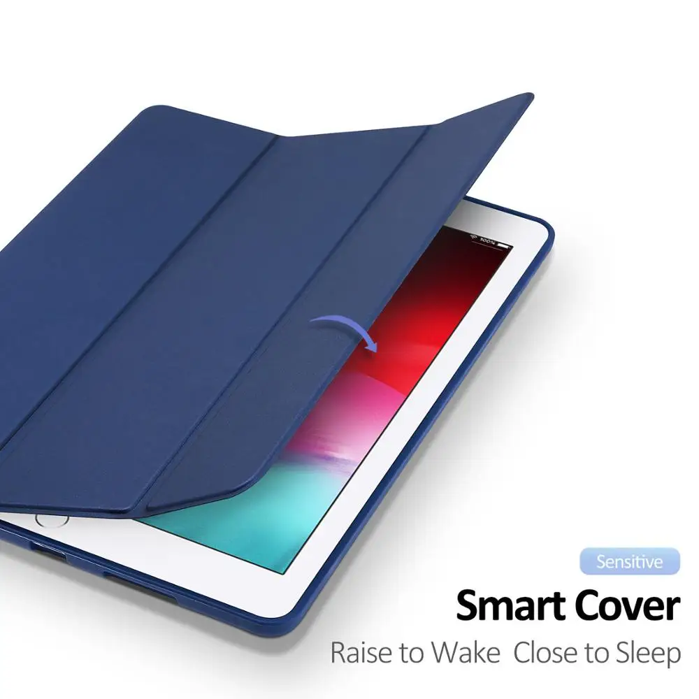 DUX DUCIS умный чехол для iPad Air PU кожаный флип Мягкий Чехол для iPad 9,7 Pro 10,5 11 12,9 Mini 5+ карандаш держатель