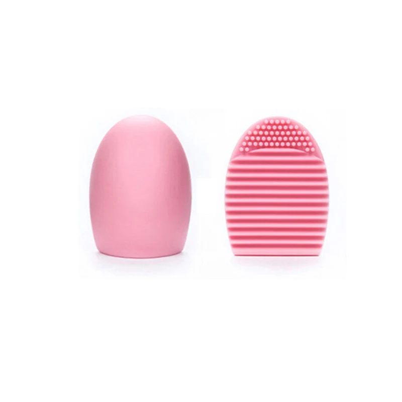 Pink Силиконовые кисти для макияжа Чистящая подушечка матовая кисть моющие Инструменты Косметическая щетка для чистки инструмента - Handle Color: Pink