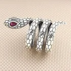 Змея серебряное кольцо с красный камень циркон Для мужчин серебряное кольцо Сделано в Турции сплошной 925 пробы серебро