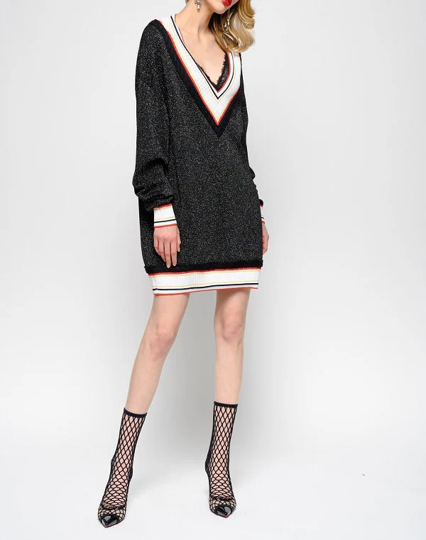 Женский свитер осень-зима 2019 новый цветной контрастный свободный модный длинный