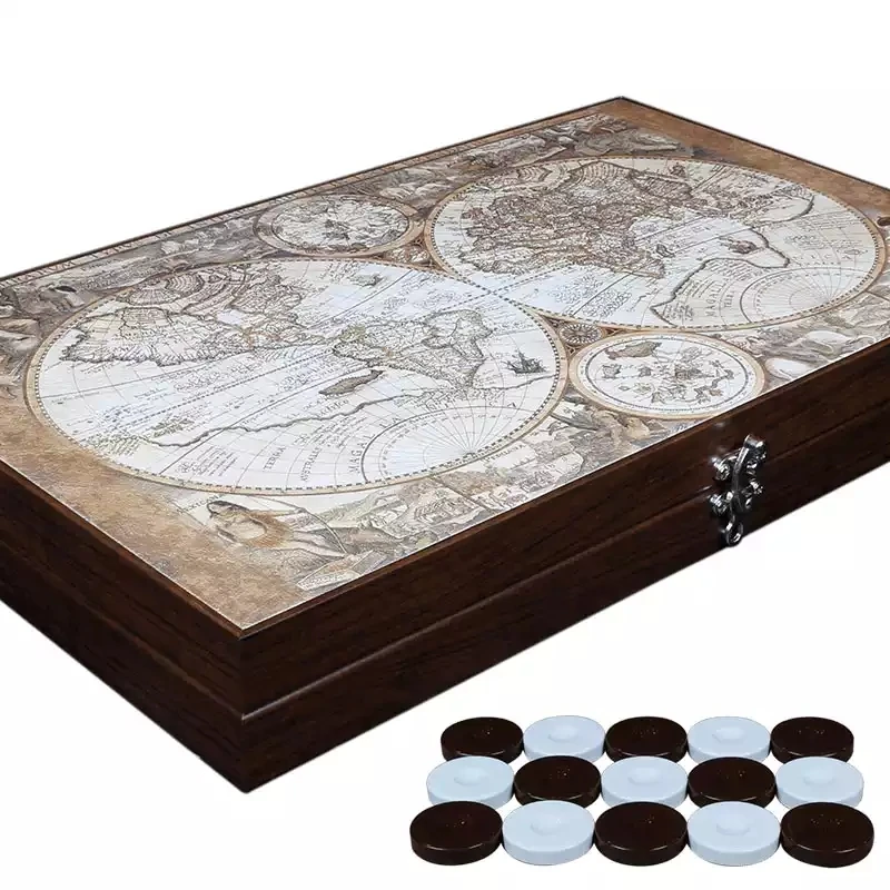 Game Board Mahjong Clock Piece Backgammon Set,Wooden Play Nacre Wpc Board Clock 49*29