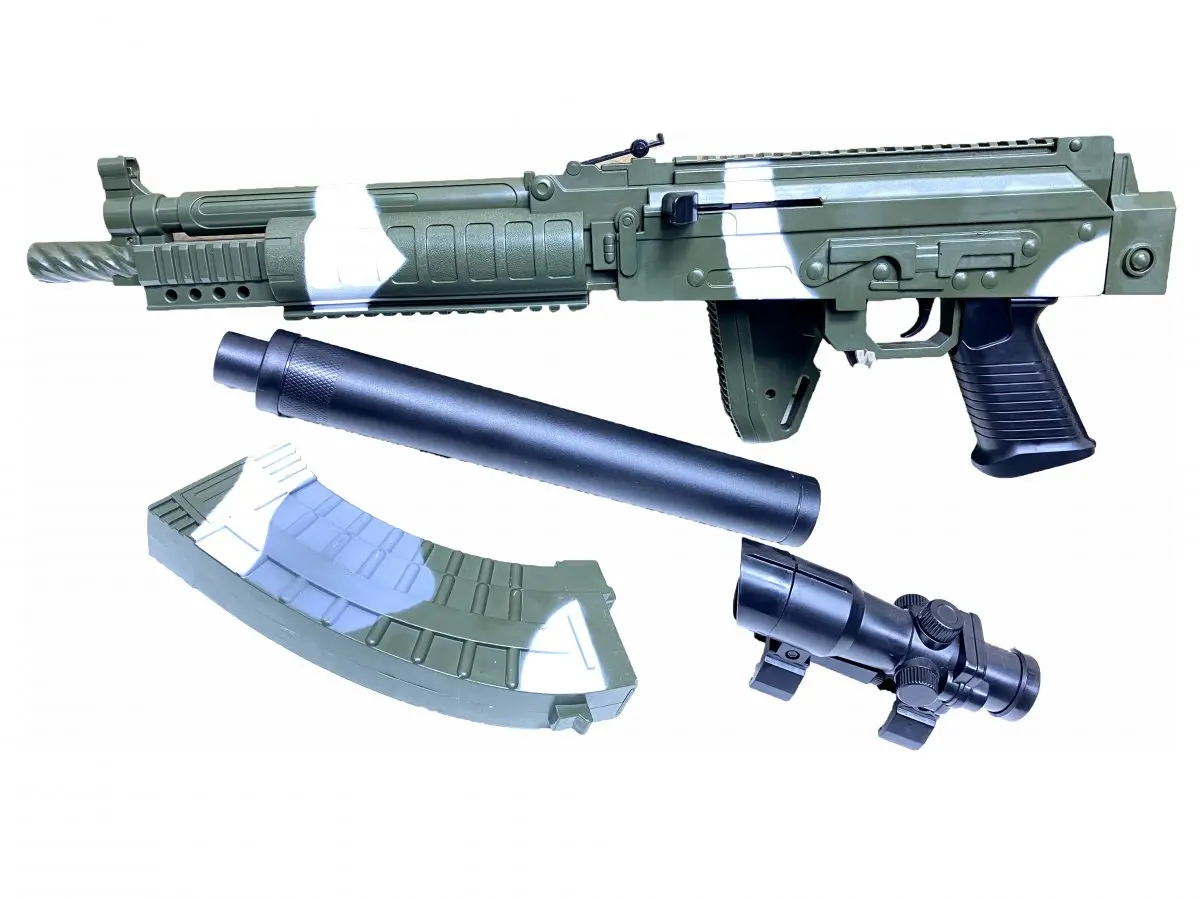 Автомат GALIL AR ARMY с глушителем пластиковая большая игрушка | Игрушки и хобби