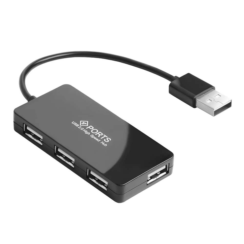 USB Hub 2.0 на 4 порта концентратор 0.15 m Black |