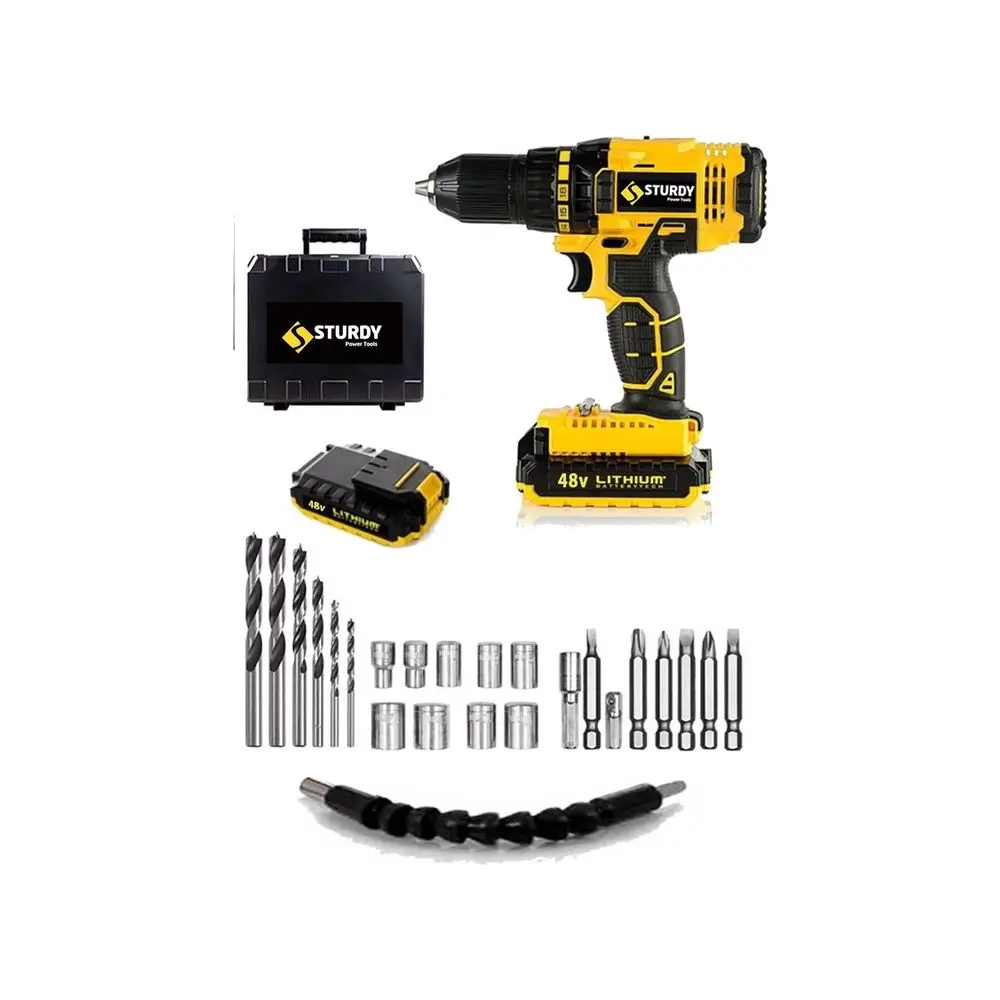

48V 5AH pro Şanzumanlı Express Serial Setlı Darbeli Lıon dual cordless Drill 27 Repair Part Set screwdriver power tools battery powered