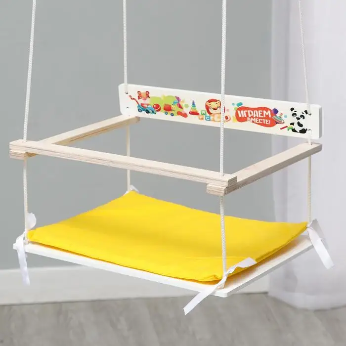 Качели детские с мягким сиденьем 'Играем вместе' (комплект из 2 шт) | Игрушки и