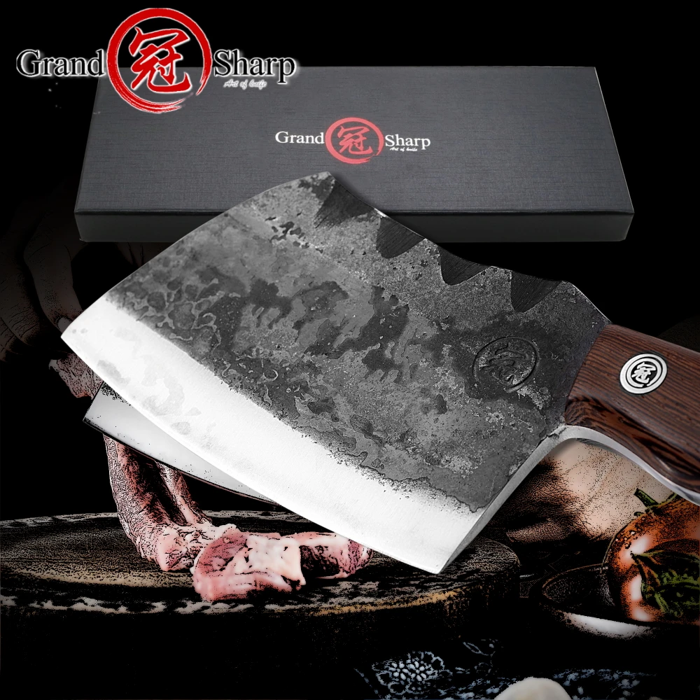 Нож шеф повара ручной работы мясницкий нож для овощей Кухонные ножи нарезки