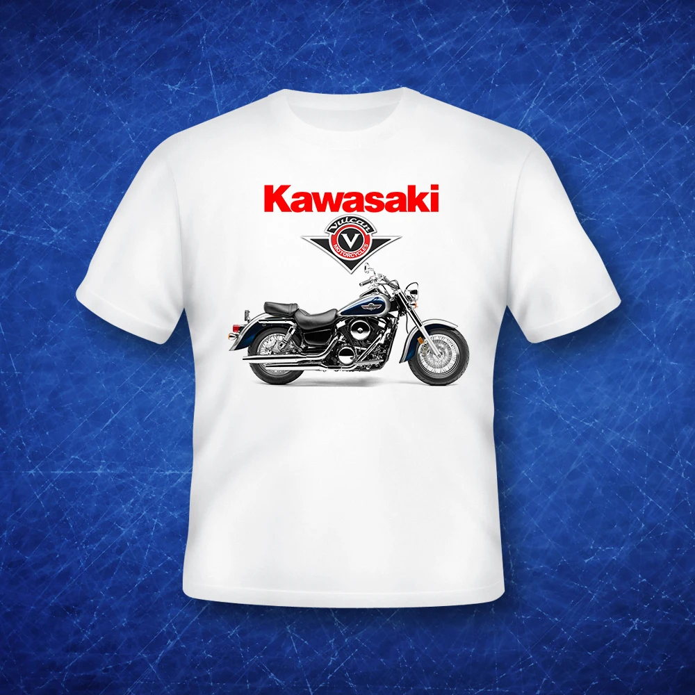 T-shirt Kawasaki vn1500 Vulcan does not burn out the picture is washed fit |