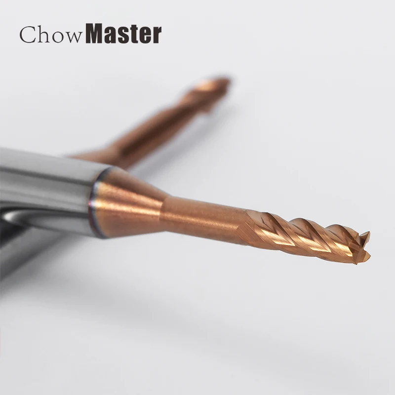 Микро карбидная Концевая фреза 2xD резак для обработки ребер ЧПУ глубокая длинная