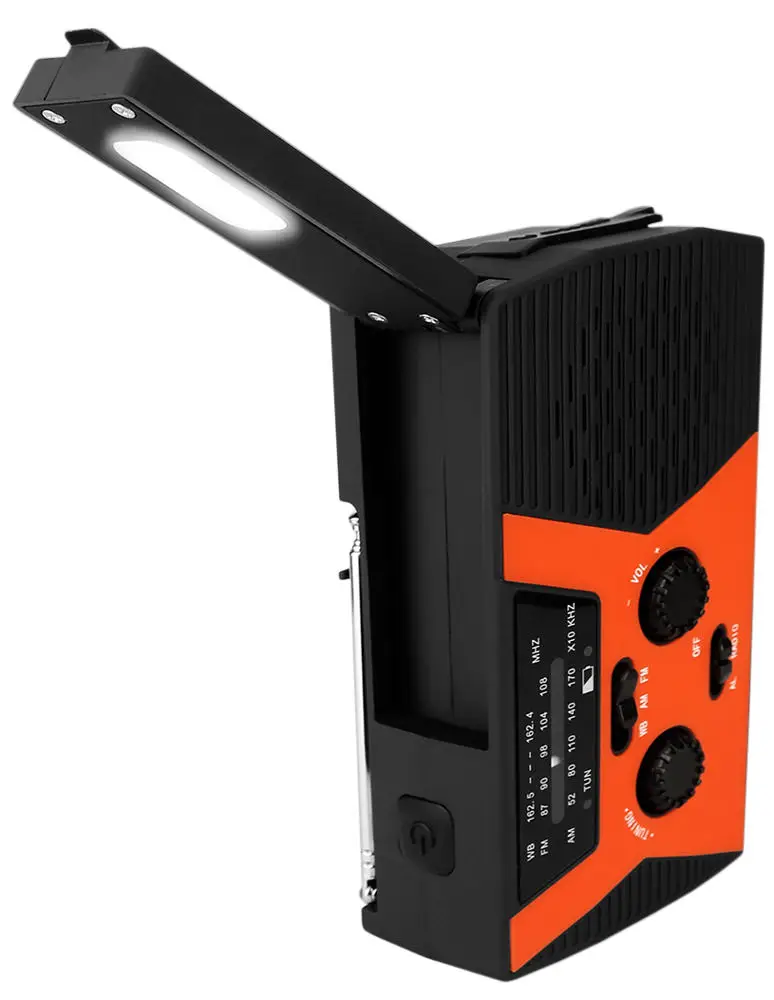 Переносной радиоприемник на солнечной батарее Retekess HR12W black orange - купить по