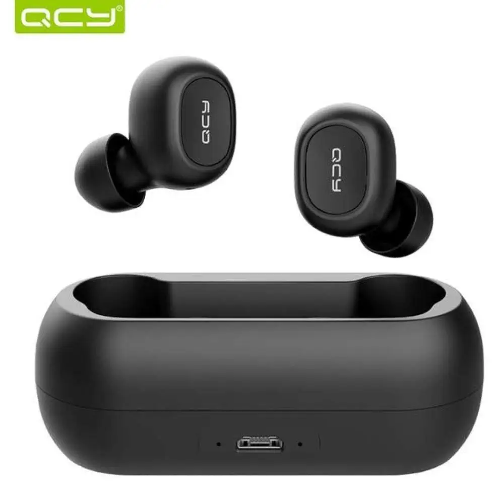 2020 QCY T1C TWS Bluetooth наушники стерео бас беспроводная гарнитура с микрофоном зарядная