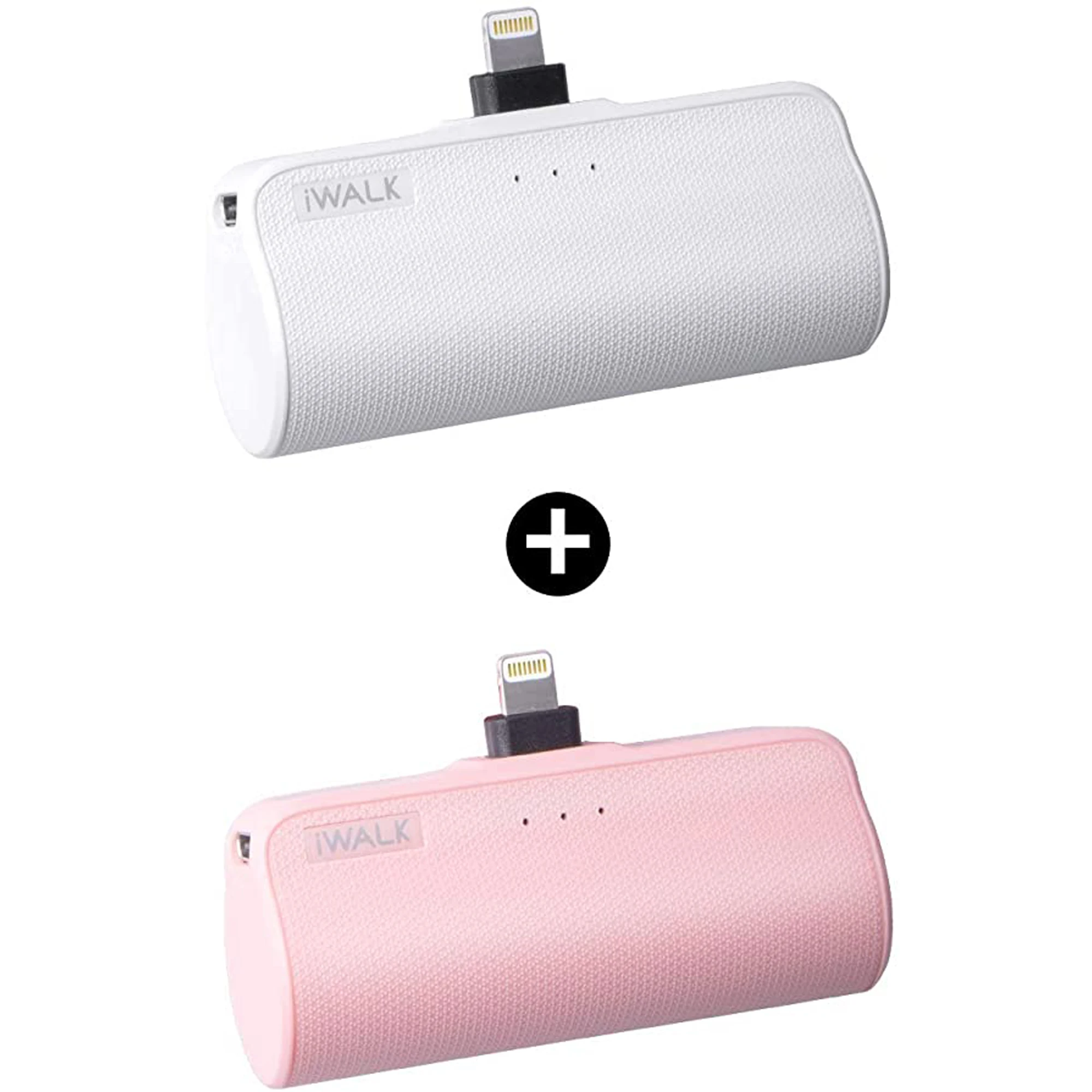 

iWALK Mini power bank Portable Charger for iPhone with Built in Cable Upgraded 4500mAh Ultra-Compact Power Bank Small Battery Pa