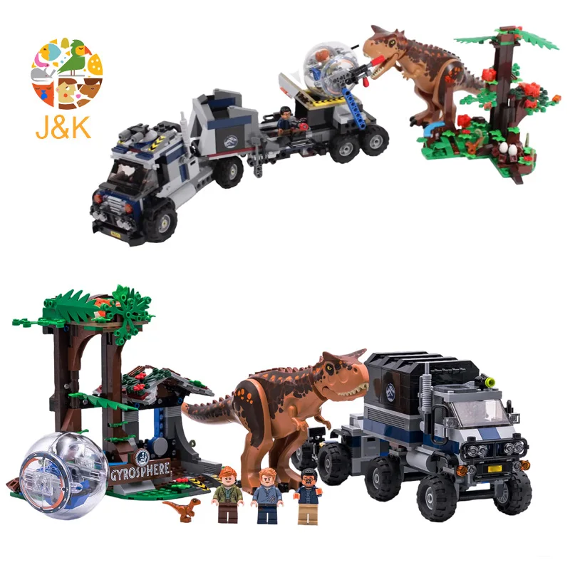 2018 Новинка 75929 648 шт мир Юрского периода carnoaurus Gyrosphere Escape модель строительный блок