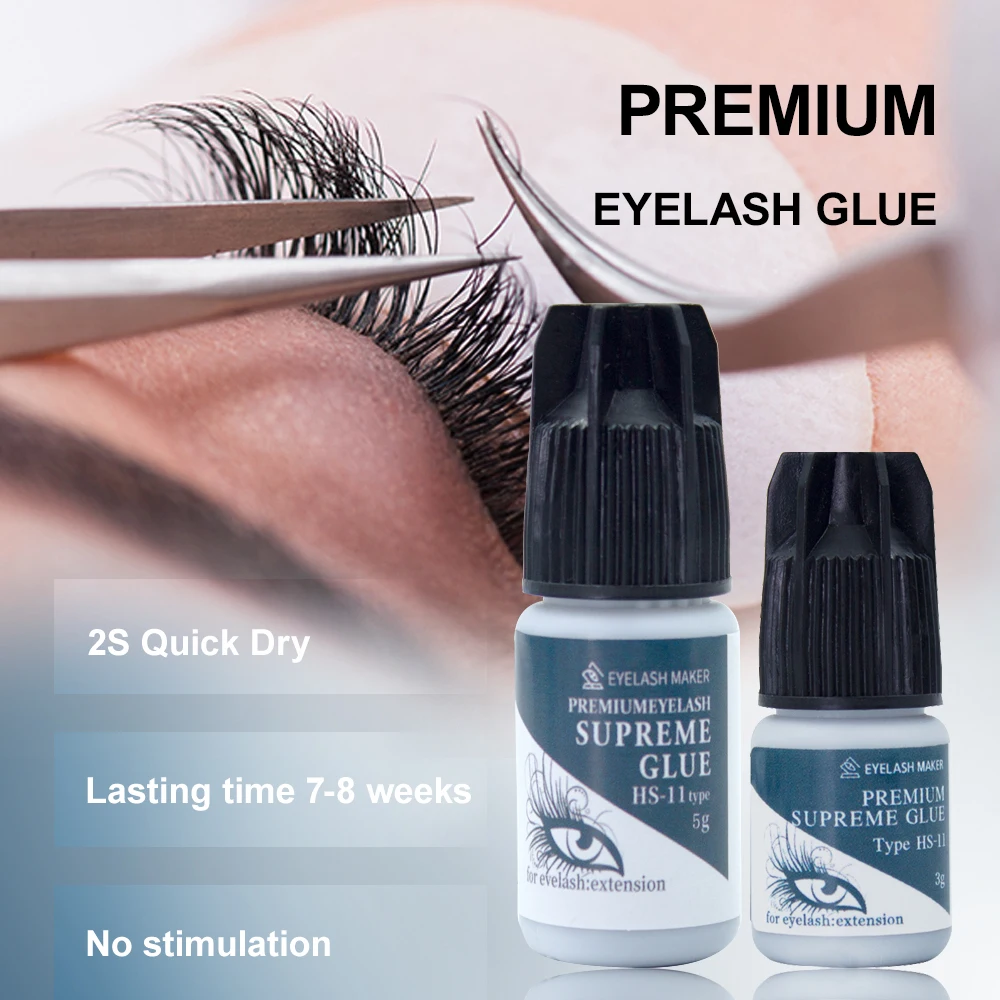 Free Shipping Korea Supplies Professional 2s Dring Time HS 11 Glue With Eyelash Extension Glue
