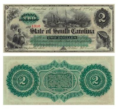 2 доллара 1872 США штат Южная Каролина копия арт. 19-15646 - купить по выгодной цене |