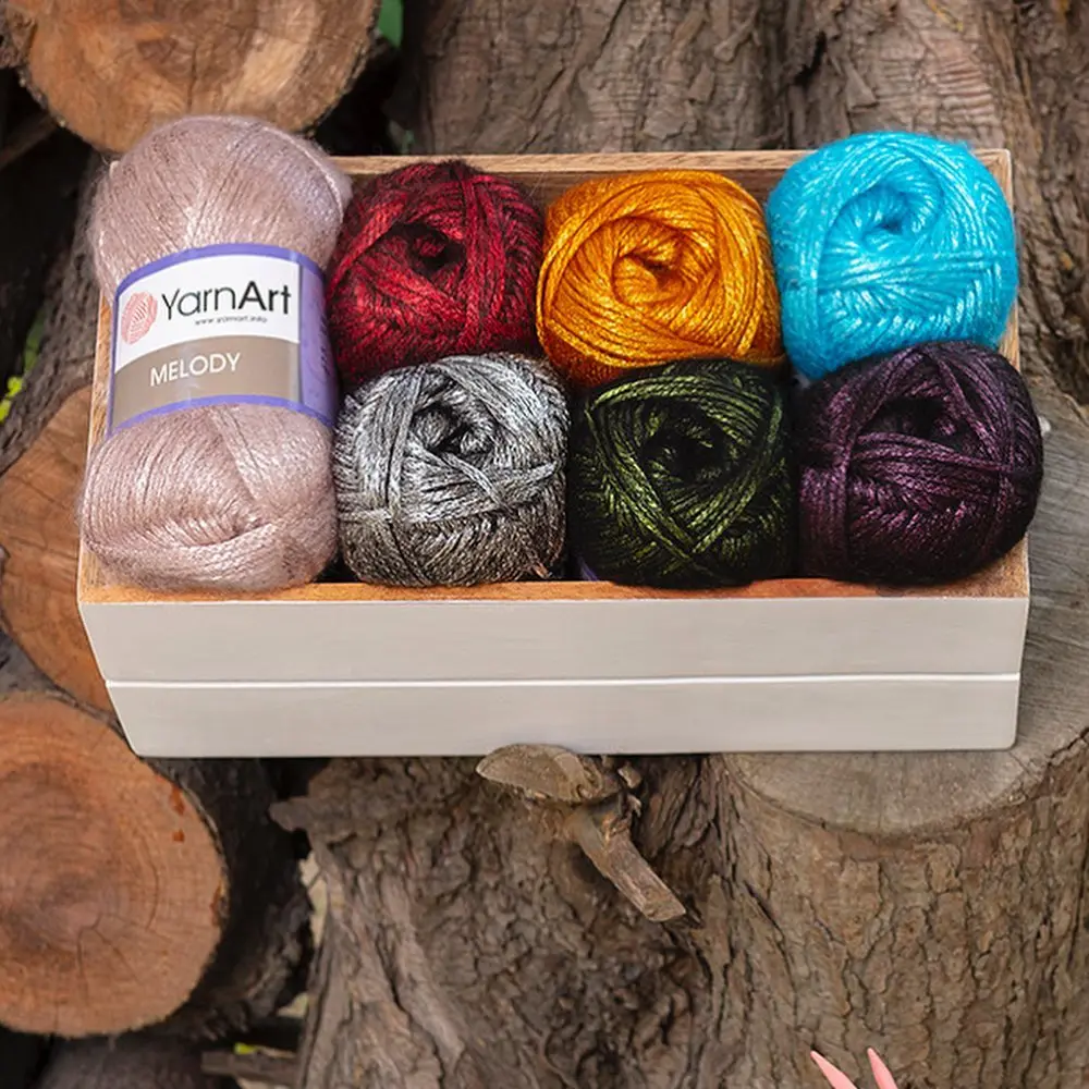 Пряжа Yarnart Melody 100gr-230mt % 9 Шерсть-% 21 Акрил Вязание крючком облегающая шапочка свитер