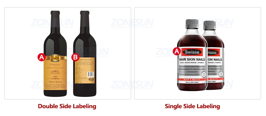 ZONESUN XL-T801 полуавтоматическая пэт пластиковая жестяная банка круглая стеклянная соковыжималка для воды, молока, бутылка, этикетка, этикетировочная машина