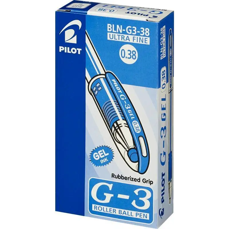 Ручка гелевая Pilot BLN-G3-38 (0.2мм синий резиновая манжетка) (BLN-G3-38-L) |