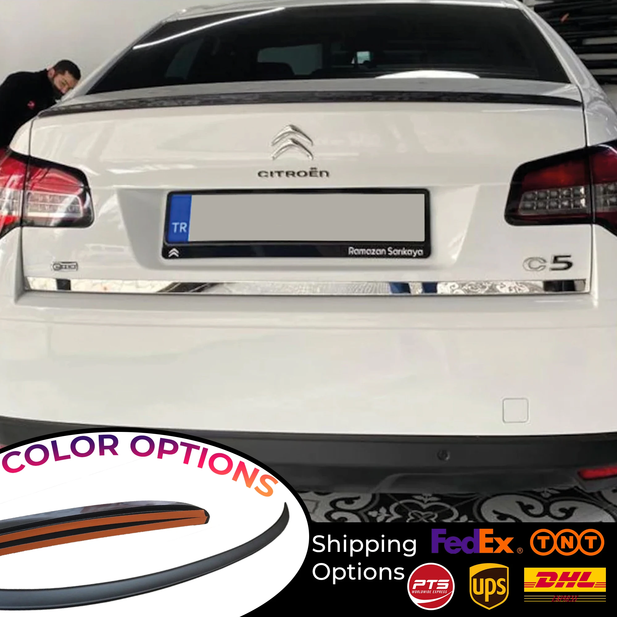 

Задний спойлер для Citroen C5, пластиковый глянцевый черный спойлер, спойлер для крыла багажника