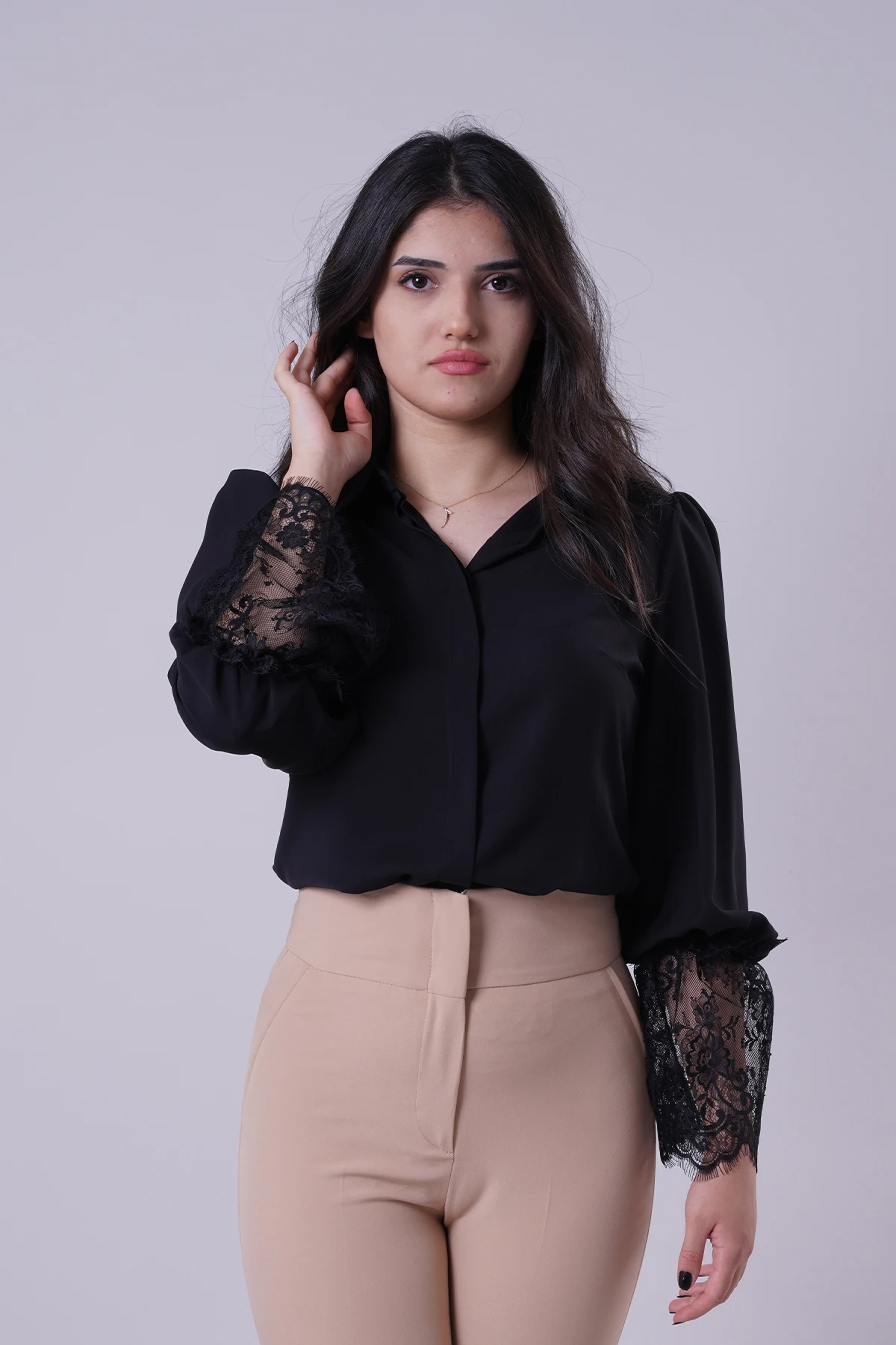 

MANGA Women's Lace Detail Blouse