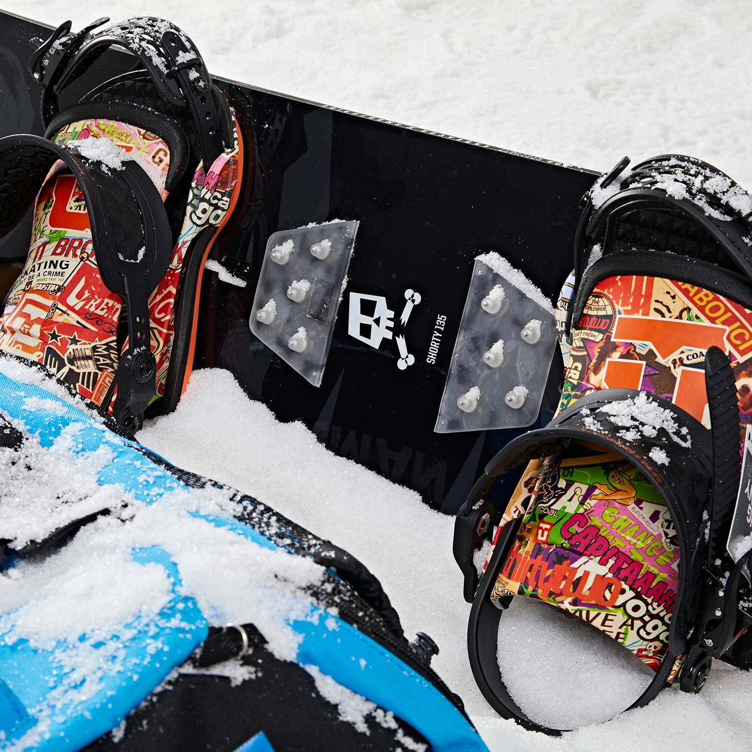 Прозрачная алюминиевая противоскользящая Подушка XCMAN с шипами для сноуборда