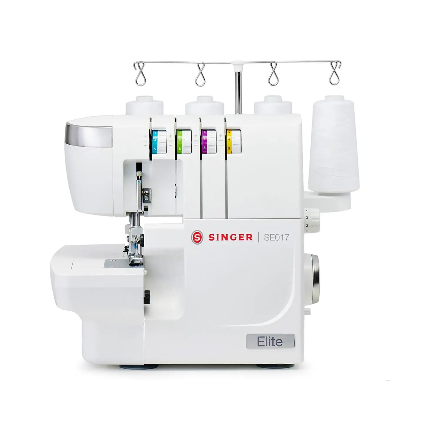 

Professional Overlock Machine Singer Elite SE017 Color Guide For Overlock Threading 3 and 4 Gear Motor Speed Regulation Free Arm