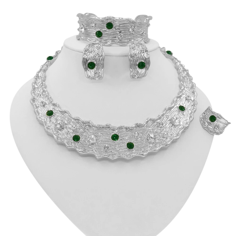 

Newest Top High Quality Portable Italian Gold Jewelry Set Wedding Party Jewelry Set New Fashion Jewelry Set