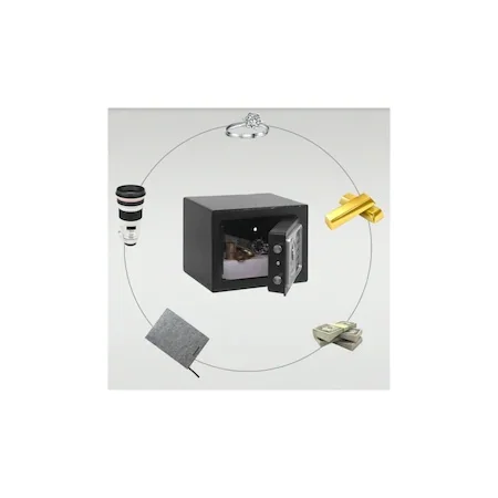 Сейф маленькая Бытовая мини стальная Пароль/ключ коробка безопасности наличные