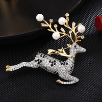 2021 fawn brooch female anti glare copper corsage pin clothing accessories wholesale
