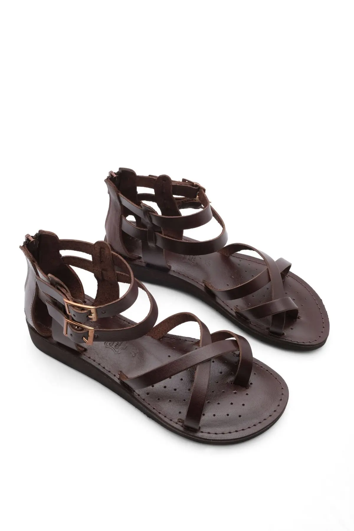 

Marjin Women Genuine Leather Sandals Eva Sole Thong Zelos