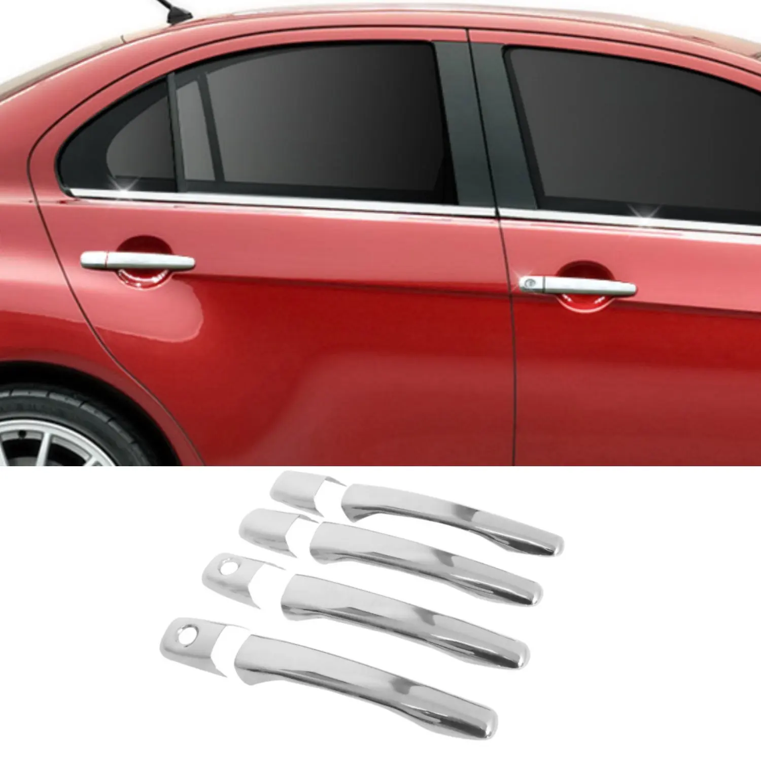 

Mitsubishi Outlander Chrome Door Handle 4 Door Stainless Steel (2003-2006)