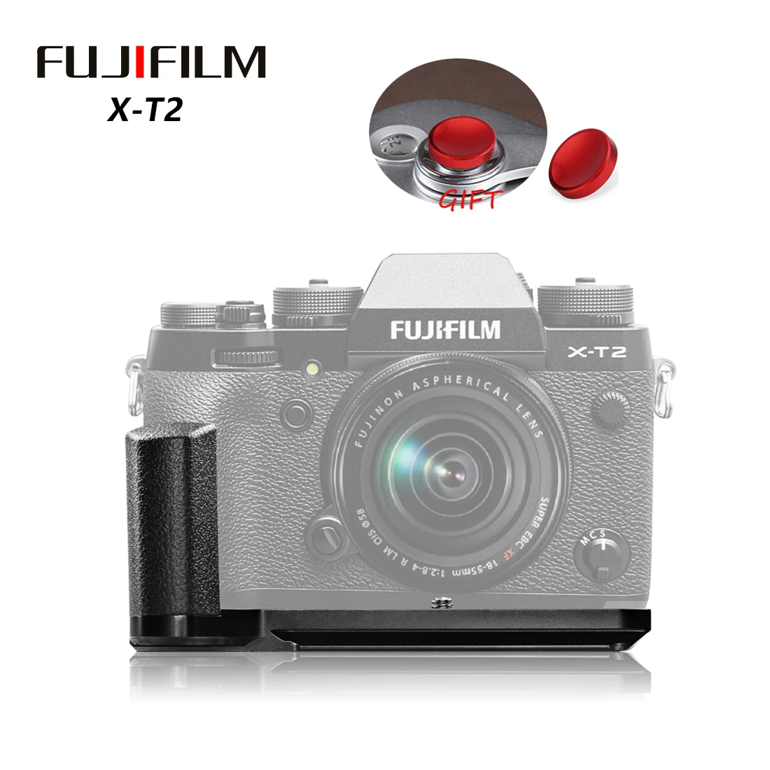 Meike MK-XT2G быстросъемный l-образный кронштейн рукоятка для Fujifilm Fuji XT2 X-T2 камера DSLR