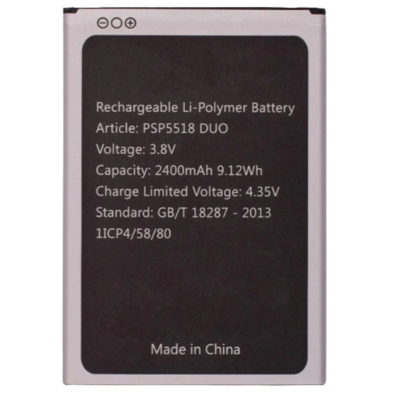 Аккумулятор PSP5518 для Prestigio Muze X5 LTE 2400 мАч высококачественная сменная батарея