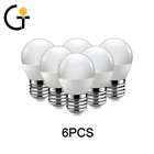 Светодиодные лампы E27, 240 в, 3000 В, 7 Вт, К, 6 шт.